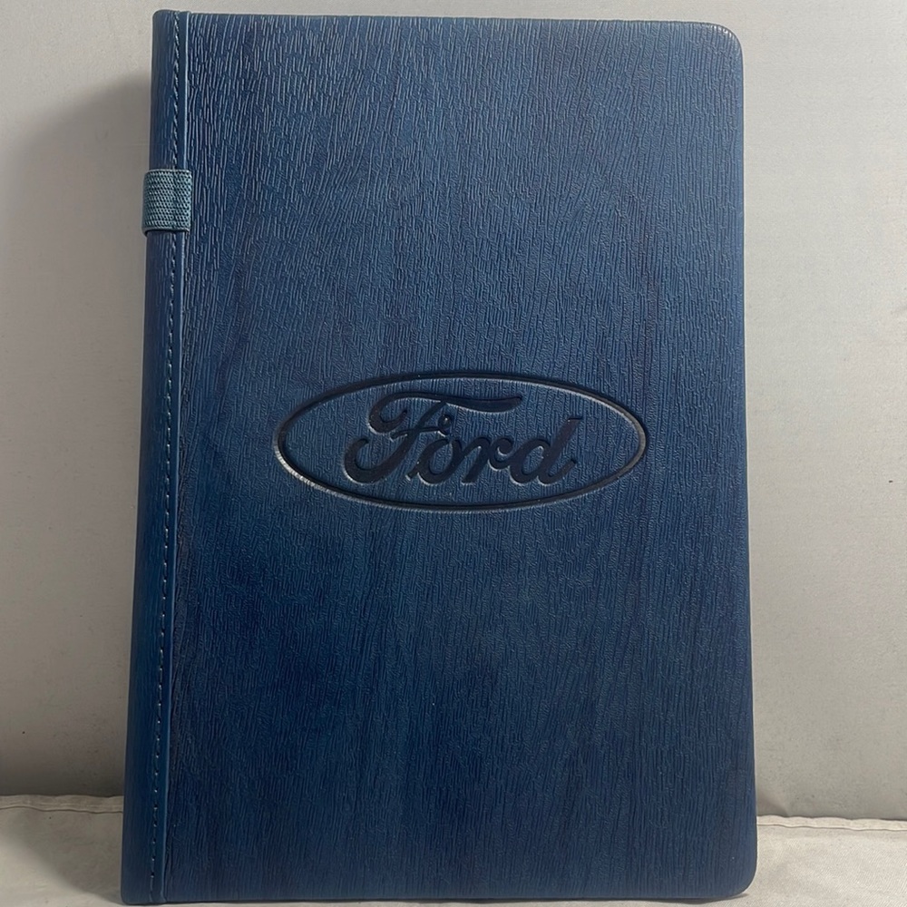 Blue Ford logo hardcover line paper notebook